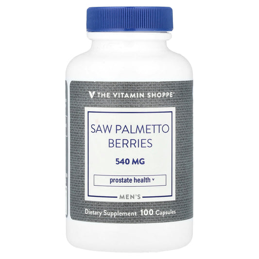 The Vitamin Shoppe, Men's Saw Palmetto Berries, 540 mg, 100 Capsules - Image 1