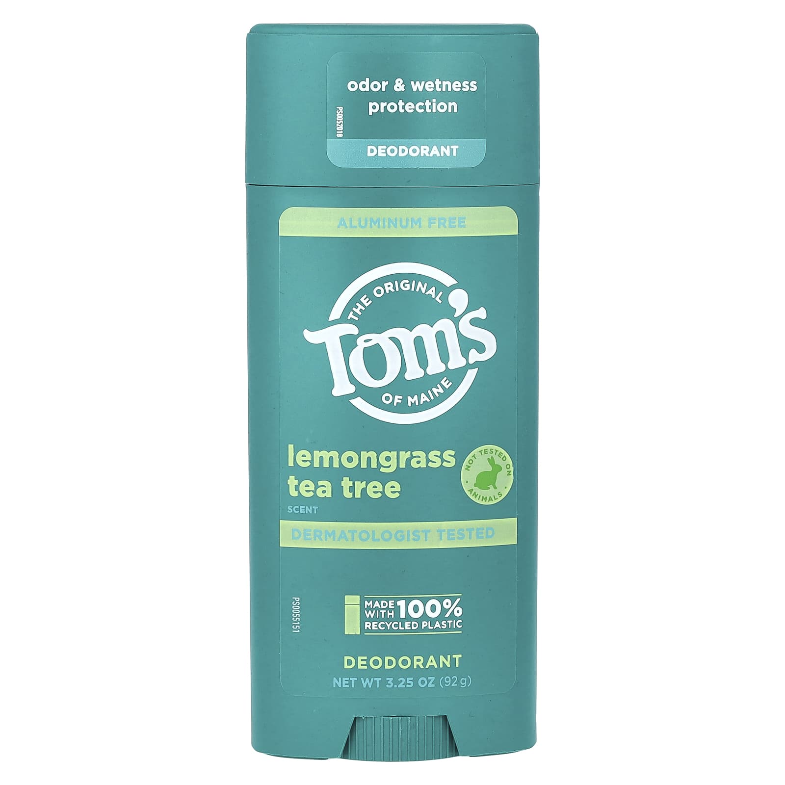 Tom's of Maine, Aluminum Free Deodorant, Lemongrass Tea Tree, 3.25 oz (92 g) - Image 1