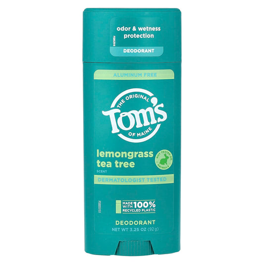 Tom's of Maine, Aluminum Free Deodorant, Lemongrass Tea Tree, 3.25 oz (92 g) - Image 1