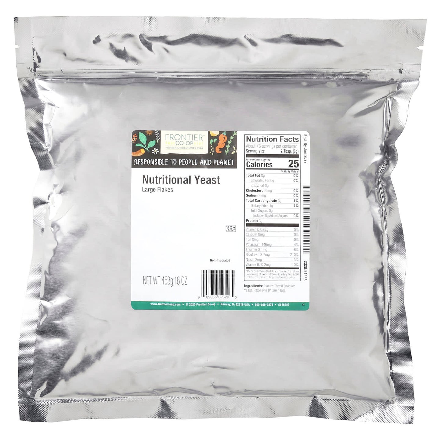 Nutritional Yeast for Vegan Cooking - Frontier Co-op 16 oz - Image 2
