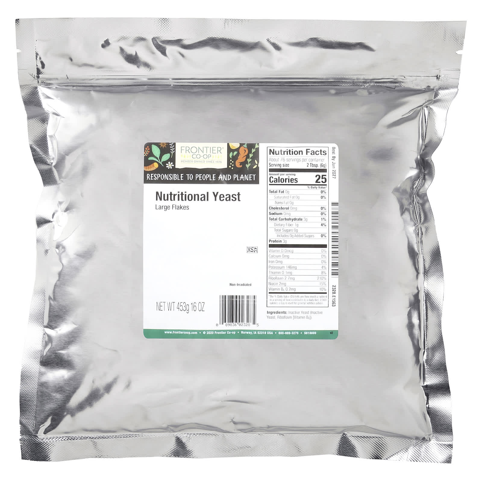 Nutritional Yeast for Vegan Cooking - Frontier Co-op 16 oz - Image 2