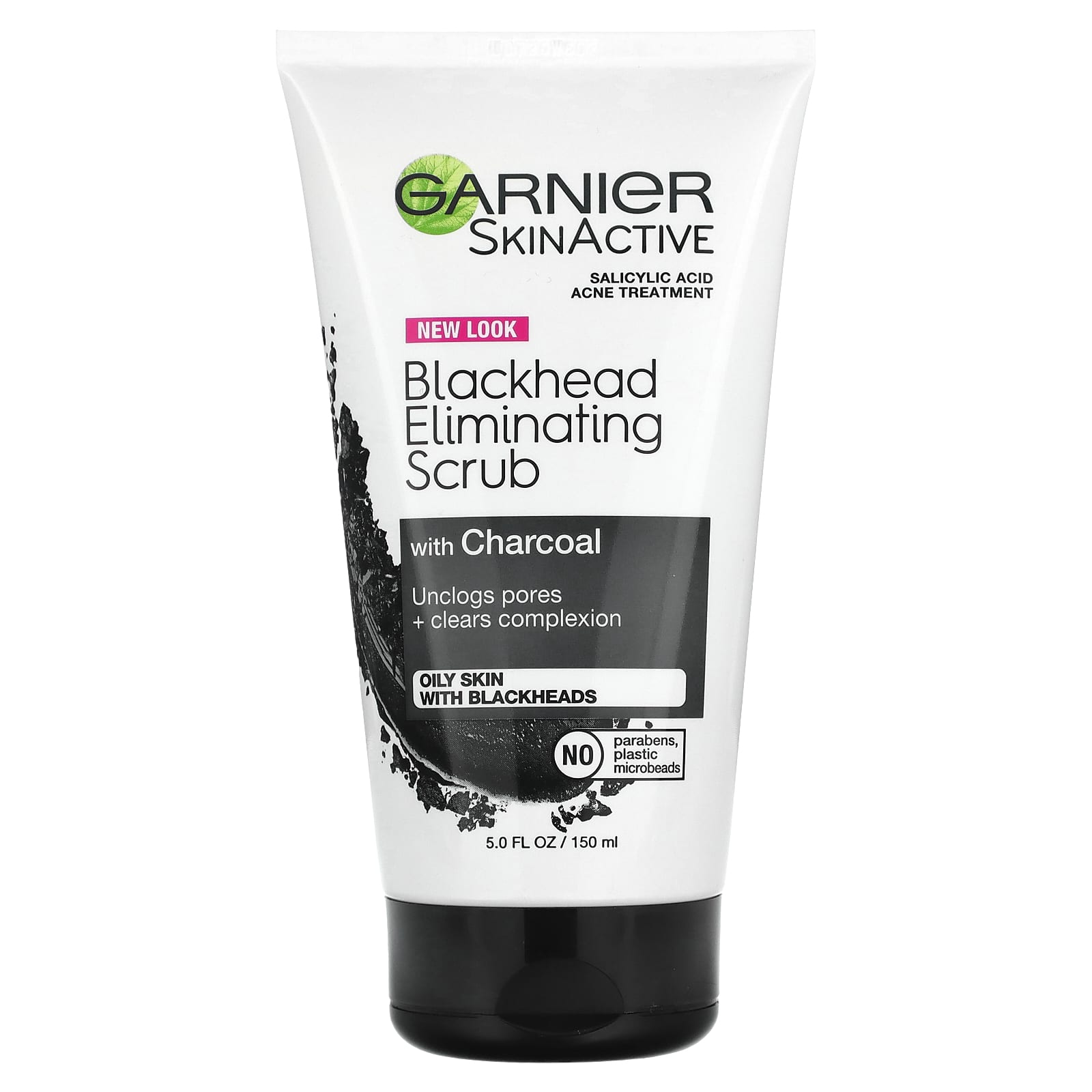 Garnier Charcoal Blackhead Acne Scrub for Oily Skin, 5 fl oz - Image 1