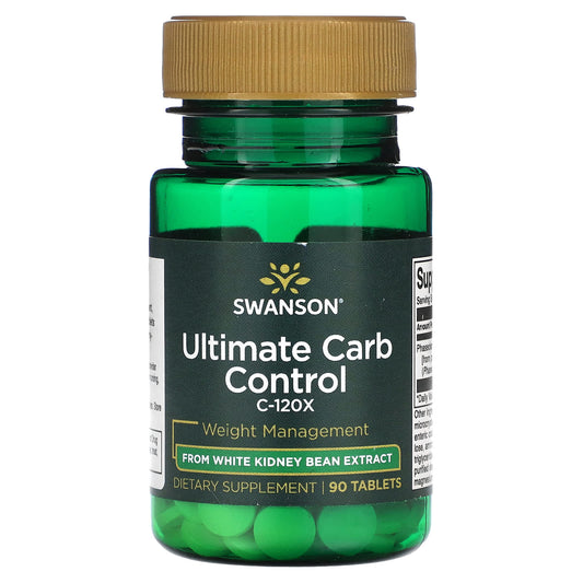 Swanson, Ultimate Carb Control C-120X, 90 Tablets (2 mg per Tablet) - Image 1