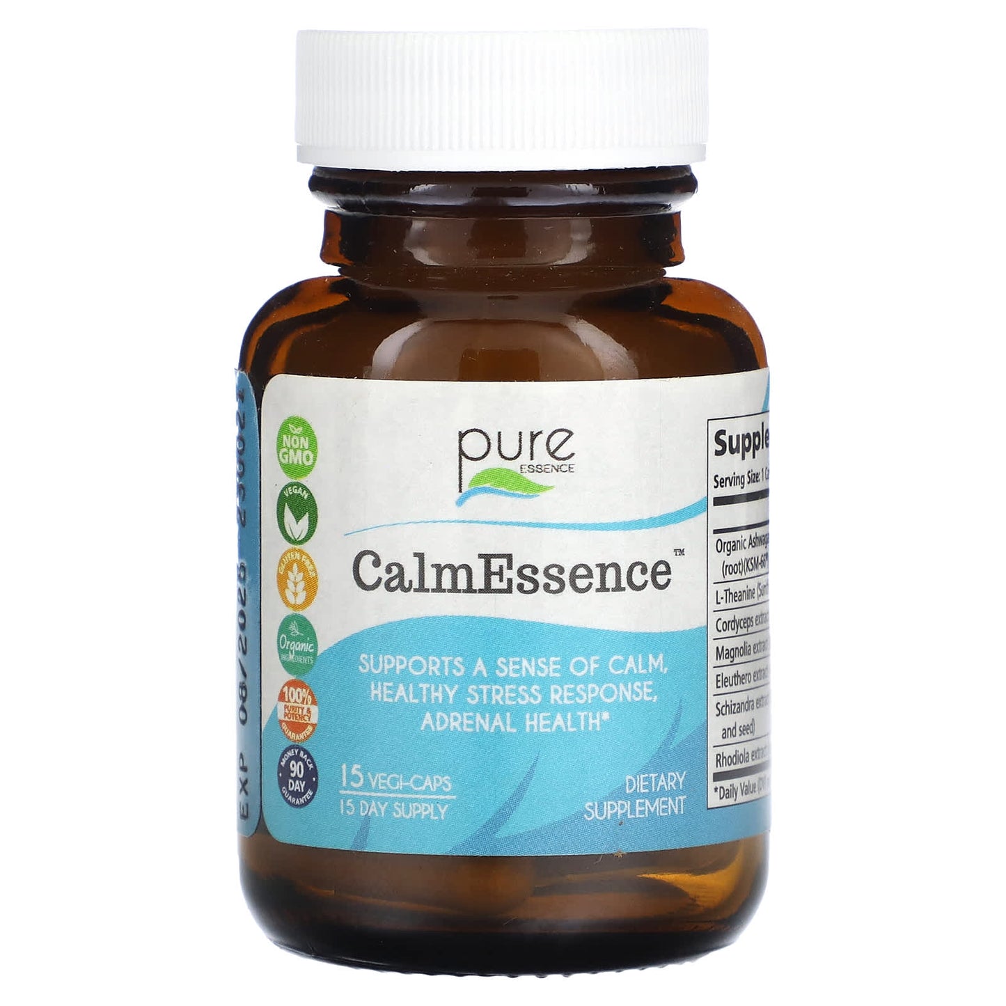 Pure Essence, CalmEssence, 15 Vegi-Caps - Image 1