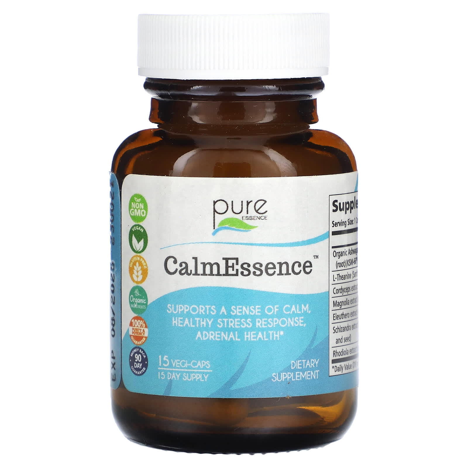 Pure Essence, CalmEssence, 15 Vegi-Caps - Image 1