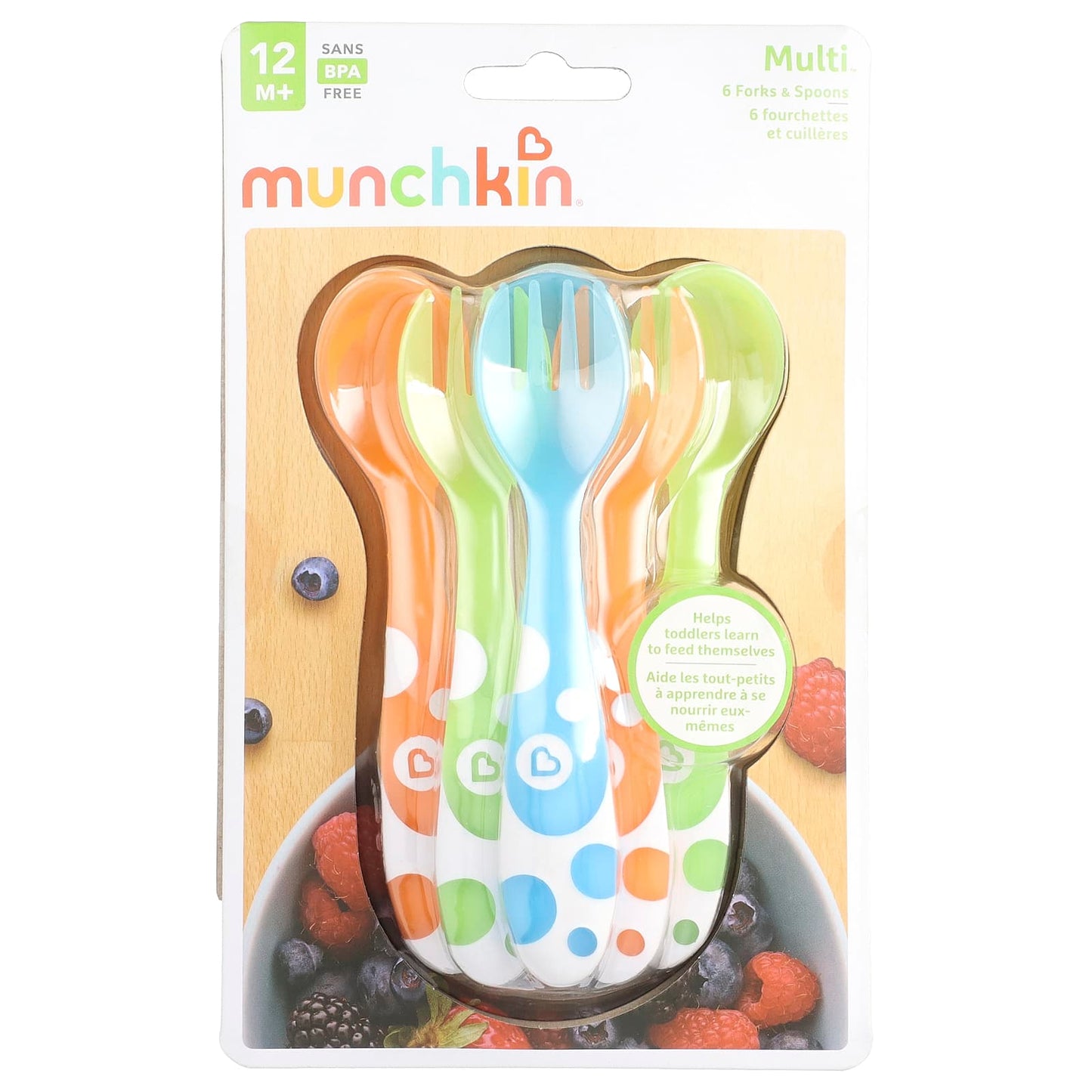 Munchkin, Multi™, Forks & Spoons, 12 Months+, 6 Count - Image 1