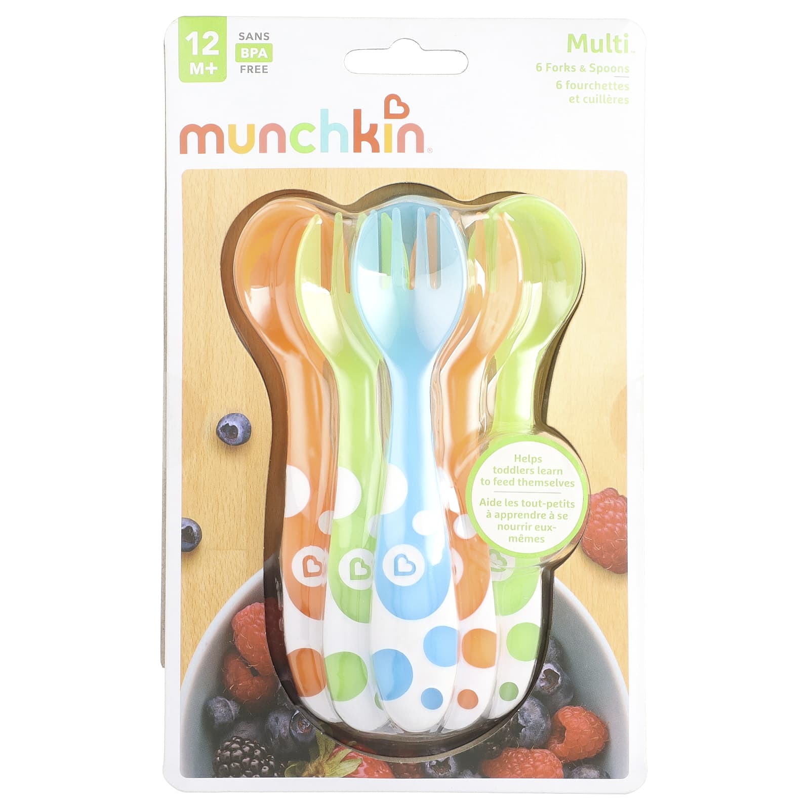 Munchkin, Multi™, Forks & Spoons, 12 Months+, 6 Count - Image 1