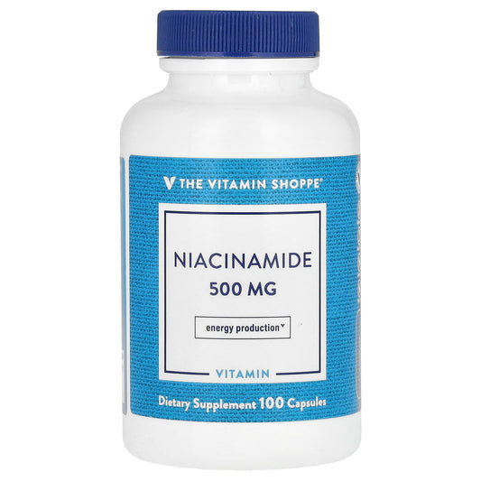 The Vitamin Shoppe, Niacinamide, 500 mg, 100 Capsules - Image 1