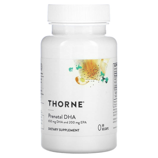 Thorne, Prenatal DHA, 60 Gelcaps - Image 1