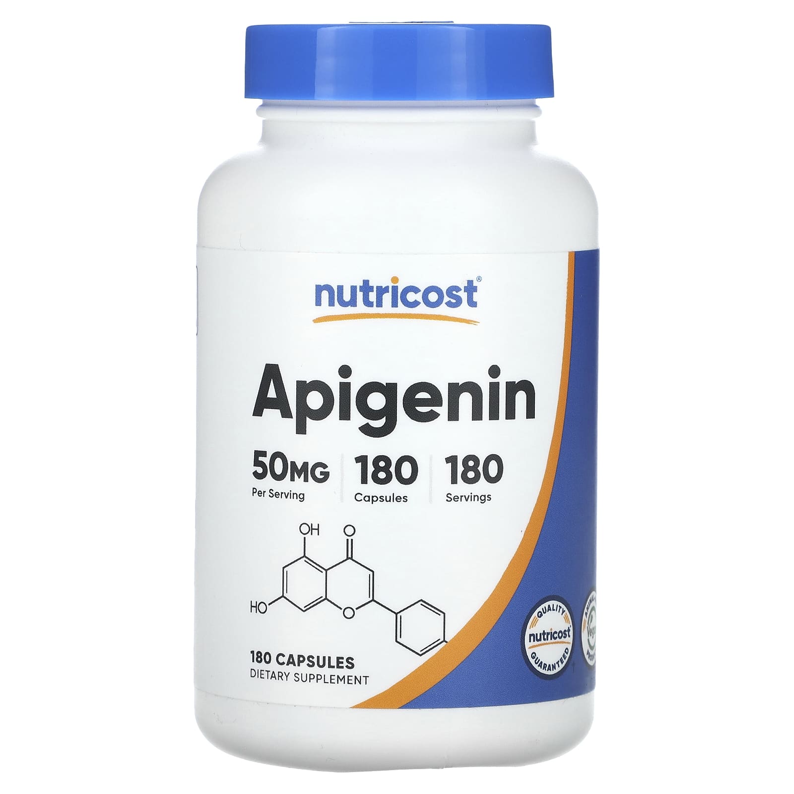 Nutricost, Apigenin, 50 mg, 180 Capsules - Image 1