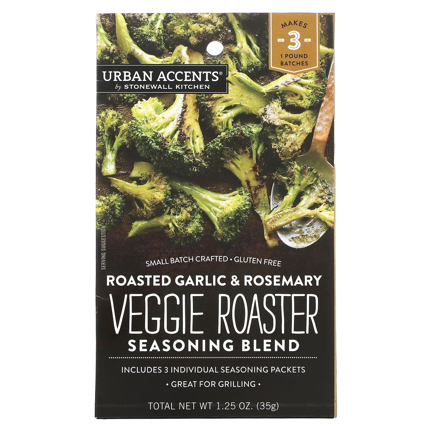 Urban Accents, Veggie Roaster Seasoning Blend, Roasted Garlic & Rosemary, 1.25 oz (35 g) - Image 1
