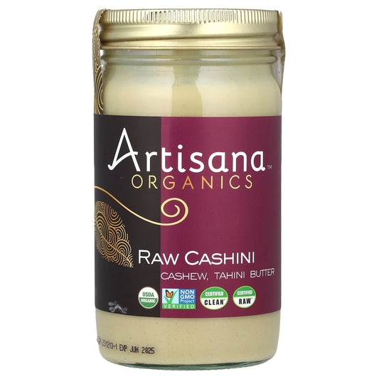 Raw Organic Cashew & Tahini Butter by Artisana - 14 oz (397g) - Image 1