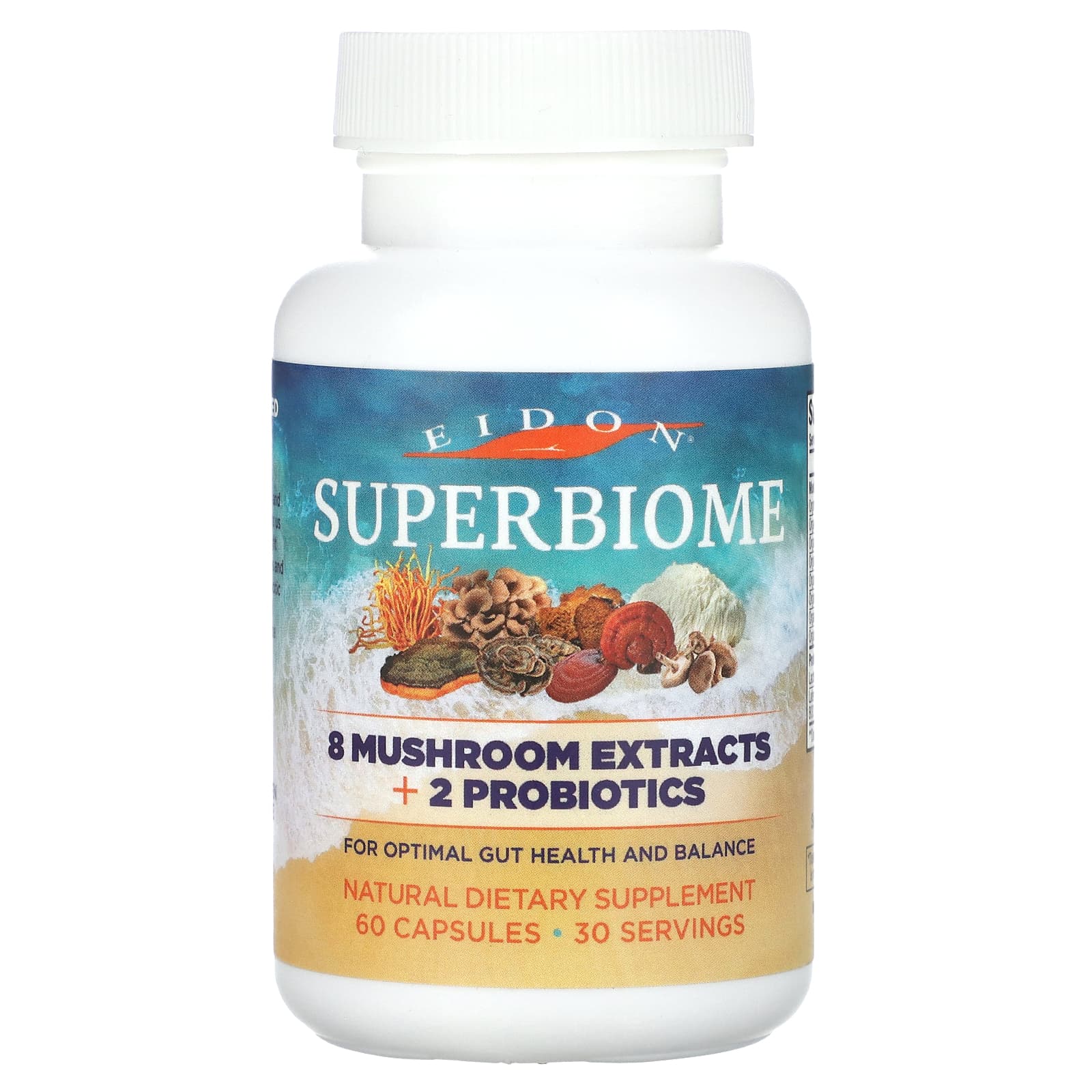 Eidon Ionic Minerals: Optimize Gut Health with 8 Mushroom Extracts + 2 Probiotics - Image 1