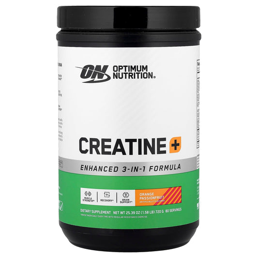 Optimum Nutrition, Creatine+, Orange Passionfruit, 1.58 lb (720 g) - Image 1