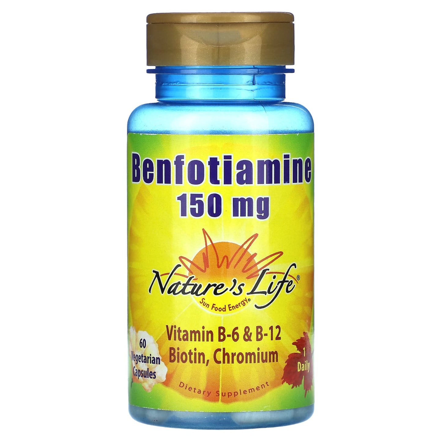 Nature's Life, Benfotiamine, 150 mg, 60 Vegetarian Capsules - Image 1