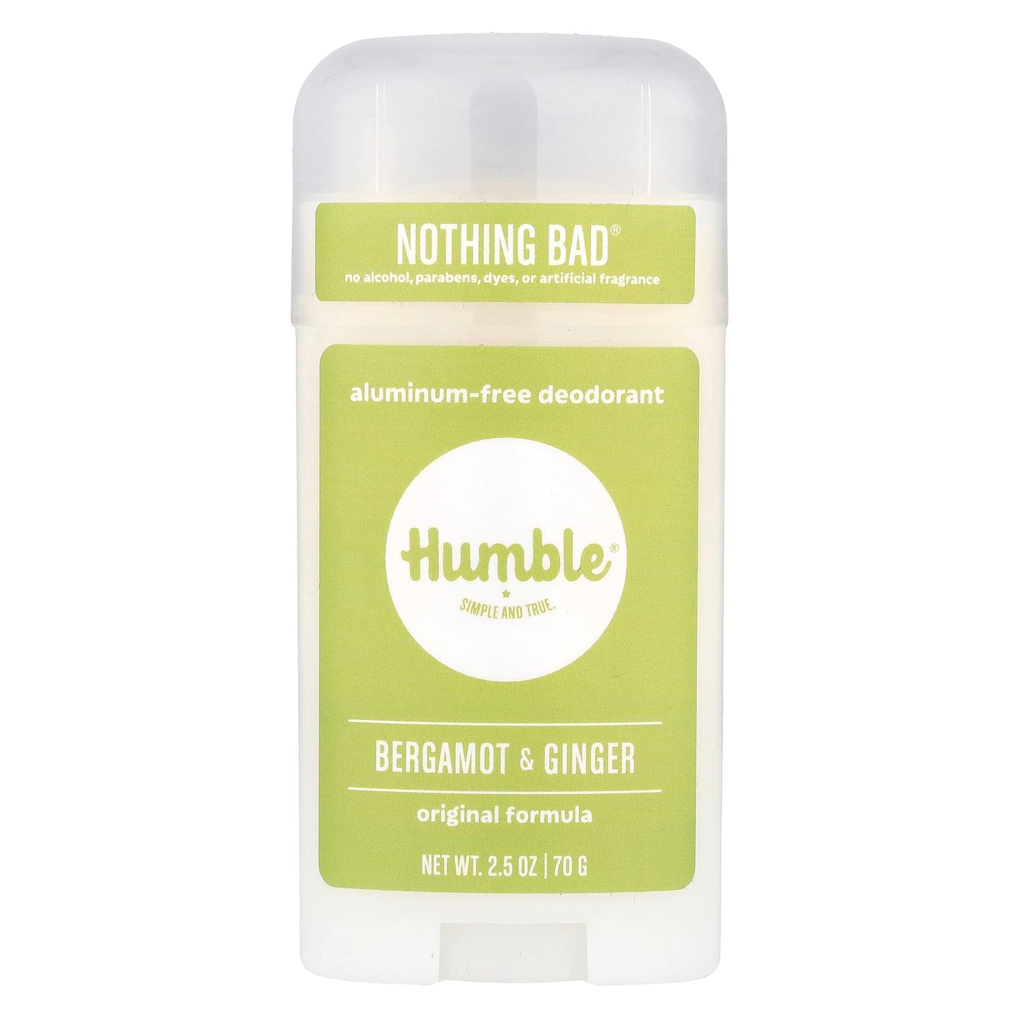 Humble Brands Bergamot & Ginger Deodorant, 2.5 oz, Cruelty-Free & Natural - Image 1