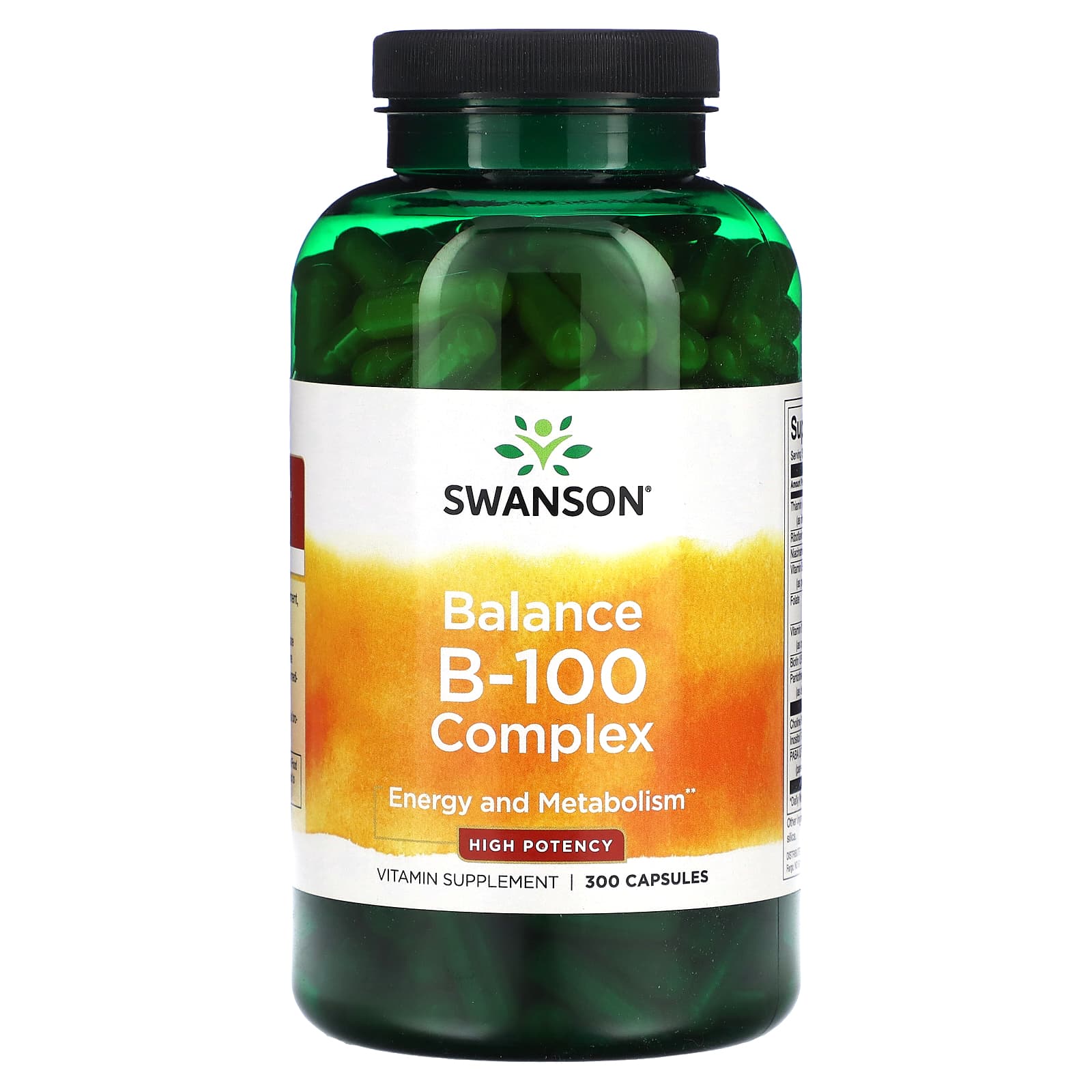 Swanson, Balance B-100 Complex, High Potency, 300 Capsules - Image 1