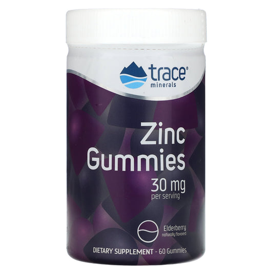Trace, Zinc Gummies, Elderberry, 60 Gummies (15 mg per Gummy) - Image 1