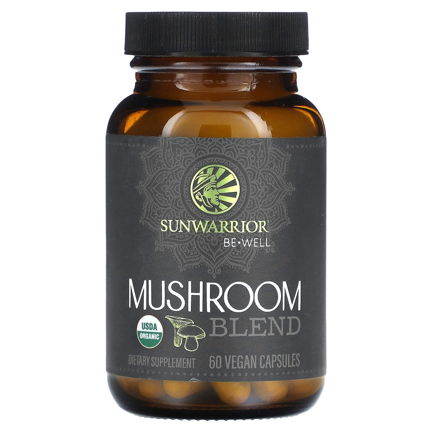 Sunwarrior, Mushroom Blend, 60 Vegan Capsules - Image 1