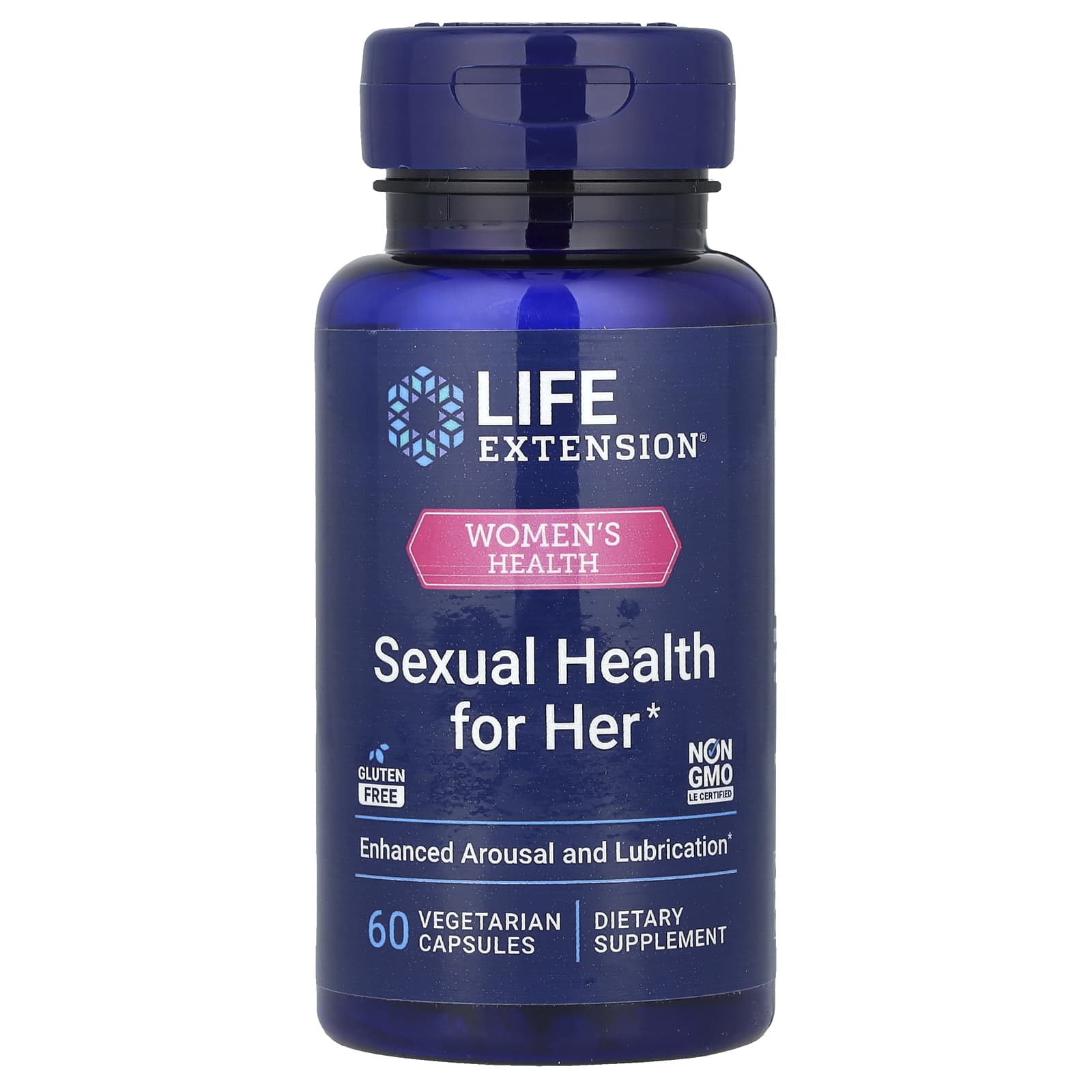 Life Extension, Women's Health, Sexual Health for Her, 60 Vegetarian Capsules