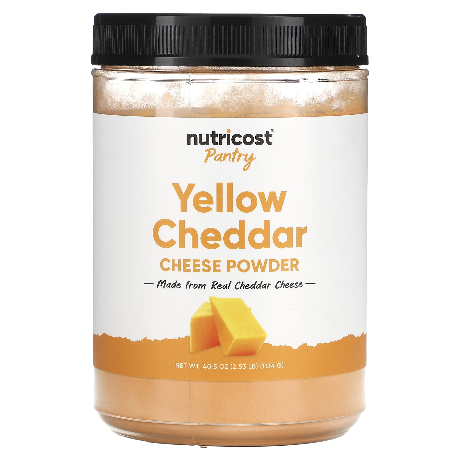 Nutricost, Pantry, Yellow Cheddar Cheese Powder, 40.5 oz (1,134 g) - Image 1