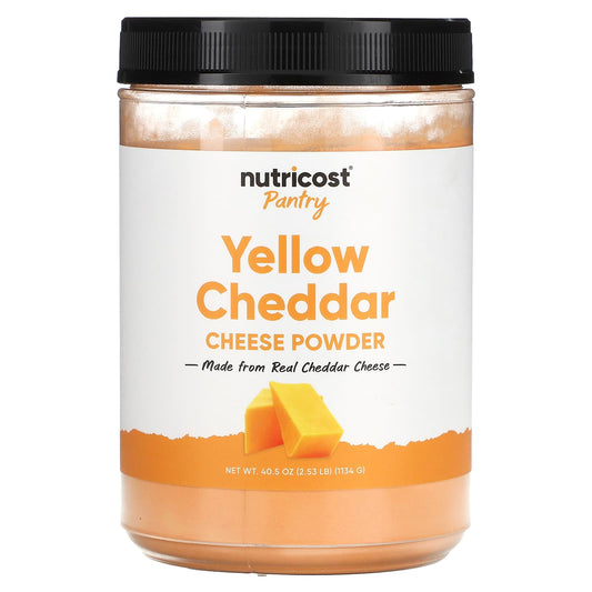 Nutricost, Pantry, Yellow Cheddar Cheese Powder, 40.5 oz (1,134 g) - Image 1