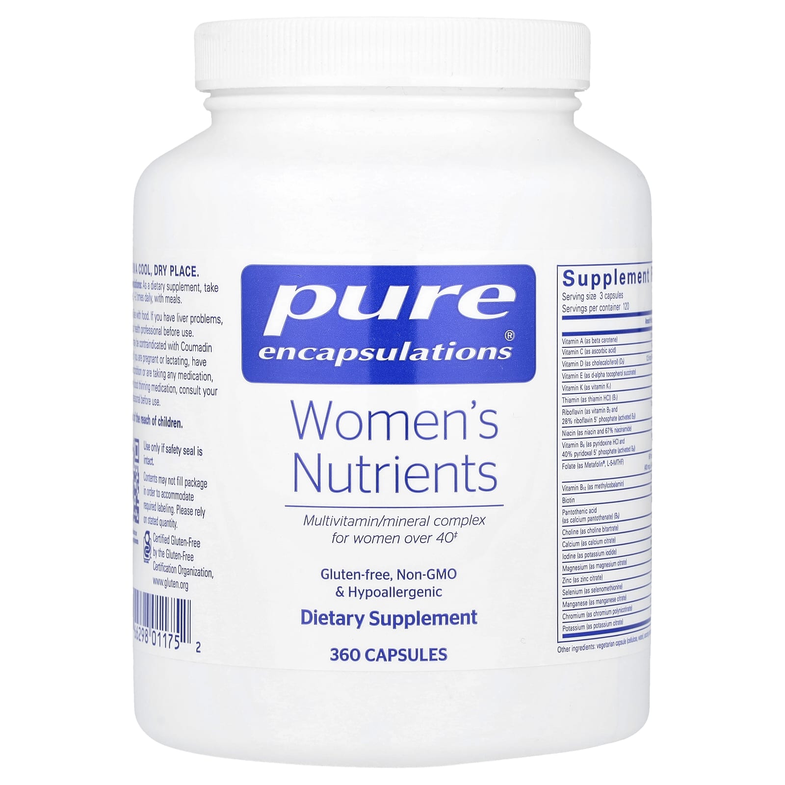 Pure Encapsulations, Women's Nutrients, 360 Capsules - Image 1