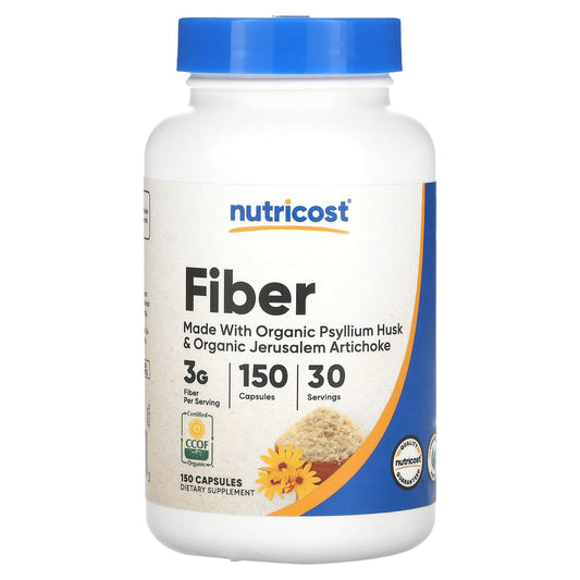 Nutricost, Fiber, 150 Capsules - Image 1