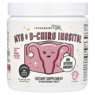 Legendairy Milk Cherry Myo & D-Chiro Inositol for Hormonal Balance 30 Vegan Tabl