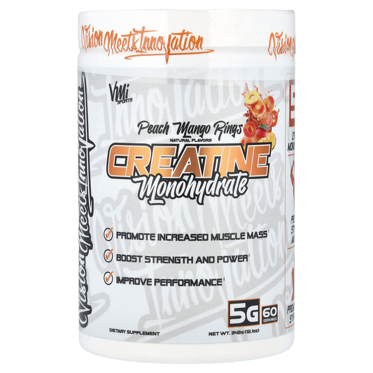 VMI Sports, Creatine Monohydrate, Peach Mango Rings, 12.1 oz (342 g) - Image 1