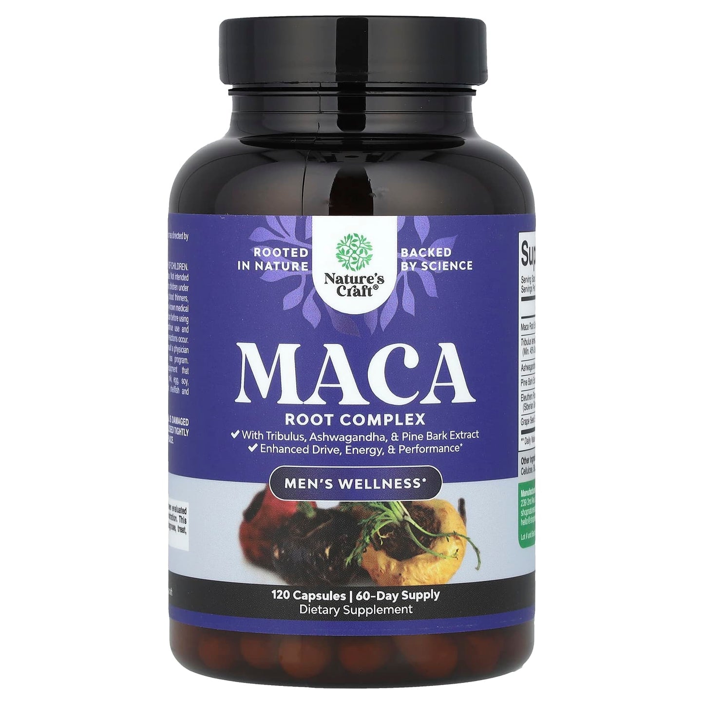 Nature's Craft, Men's Wellness, Maca Root Complex, 120 Capsules - Image 1