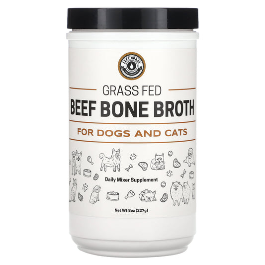 Left Coast Performance, Grass Fed, Beef Bone Broth, For Dogs and Cats, 8 oz (227 g) - Image 1