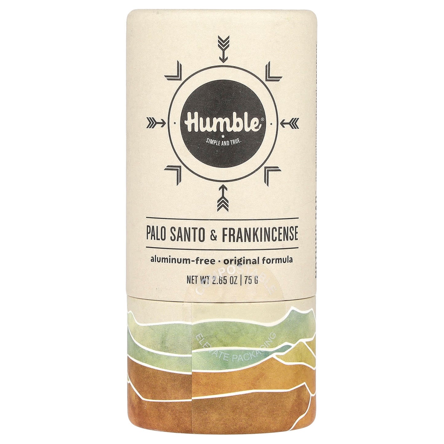 Natural Aluminum-Free Deodorant with Palo Santo & Frankincense by Humble Brands - Image 1