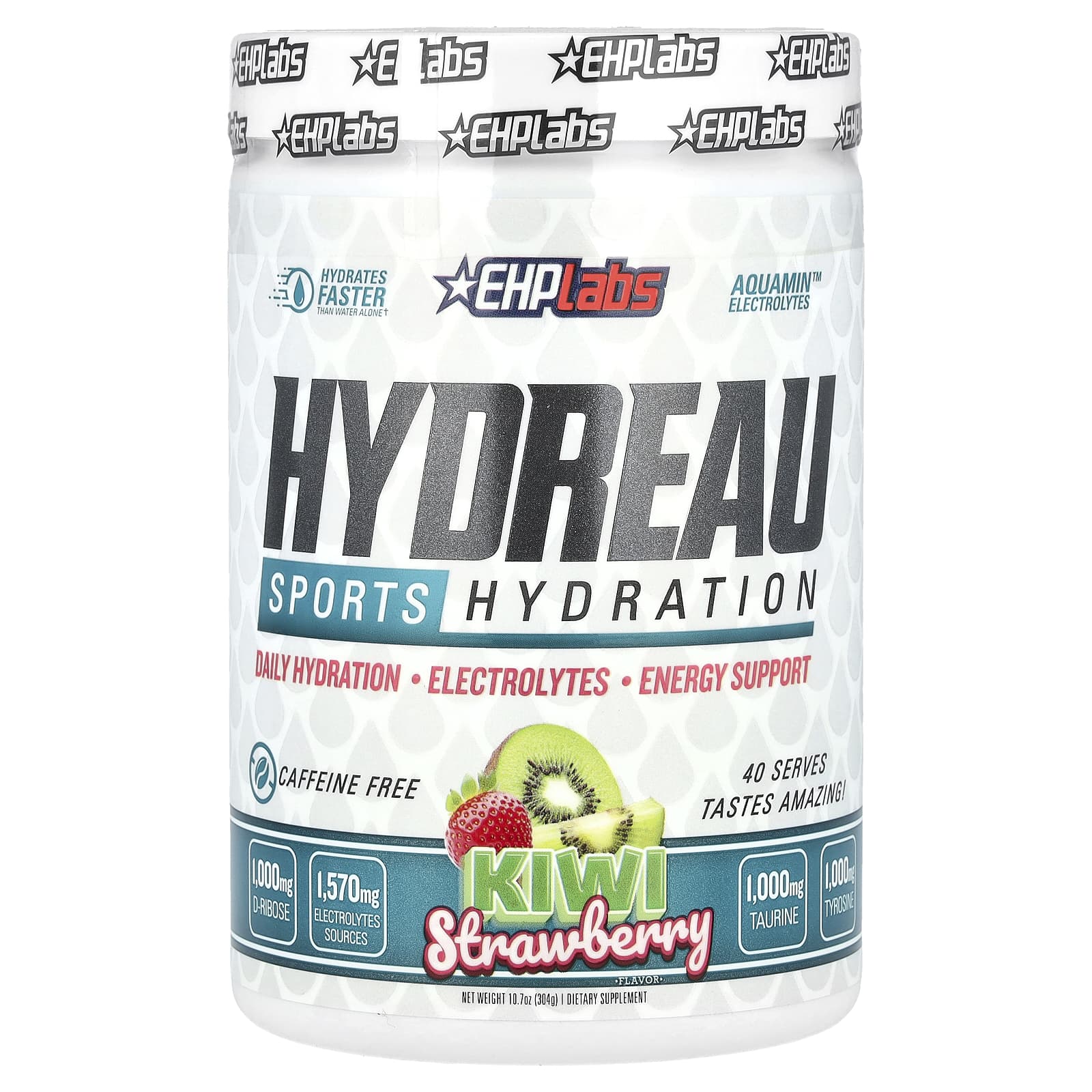 EHPlabs Hydreau Sports Hydration - Kiwi Strawberry, Rapid Electrolyte Replenishment - Image 1