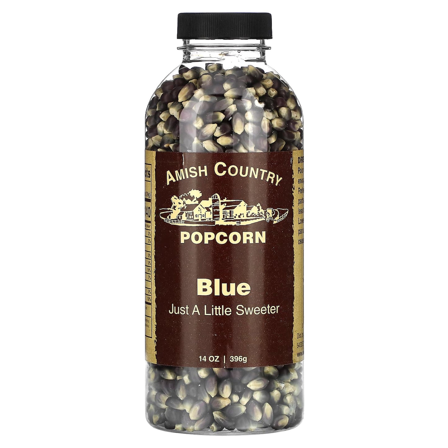 Sweet Blue Amish Country Popcorn, 14 oz (396 g) - Non-GMO, Kosher - Image 1