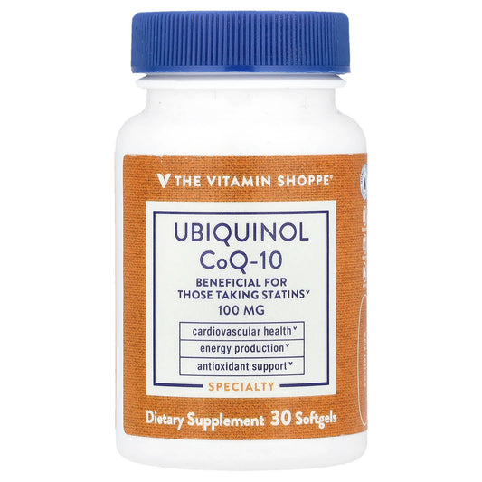 The Vitamin Shoppe, Ubiquinol CoQ-10, 30 Softgels - Image 1