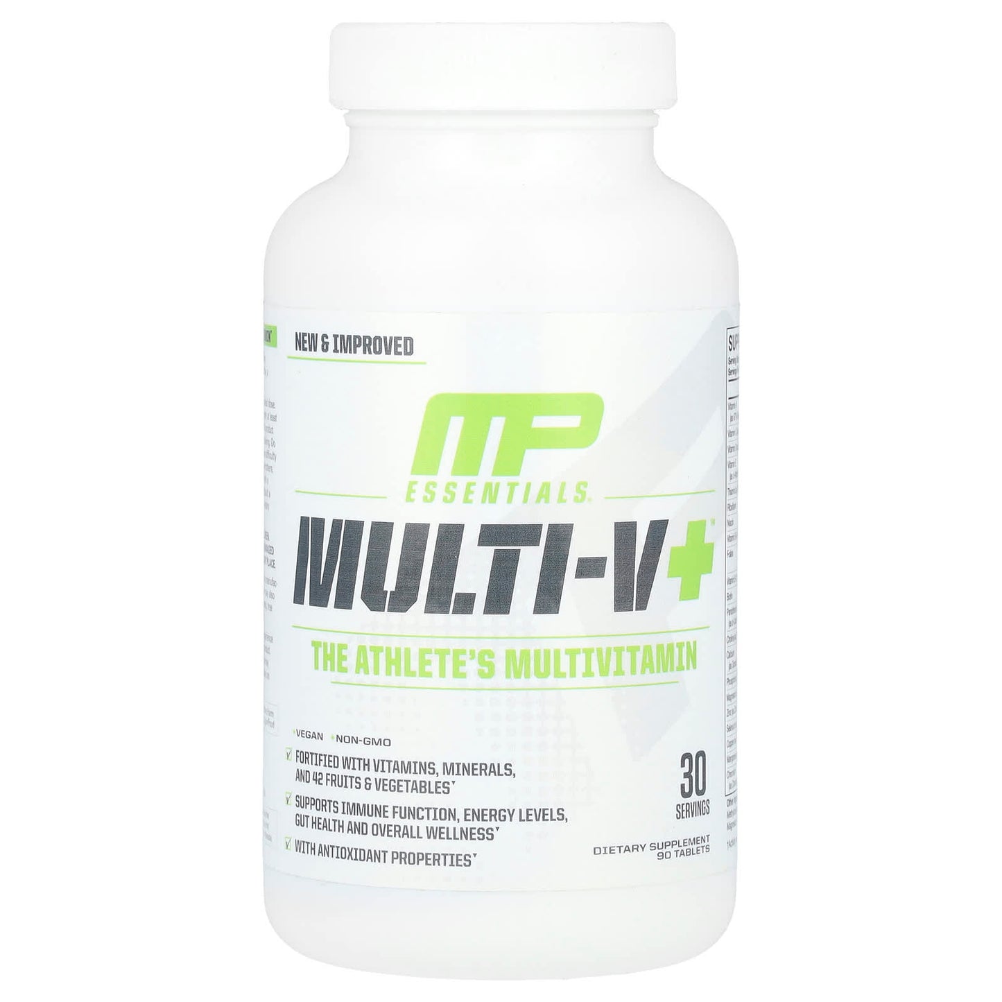 MusclePharm, Essentials, Multi-V+, 90 Tablets - Image 1