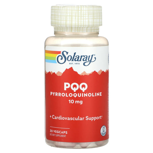 Solaray, PQQ, Pyrroloquinoline, 10 mg, 30 VegCaps - Image 1