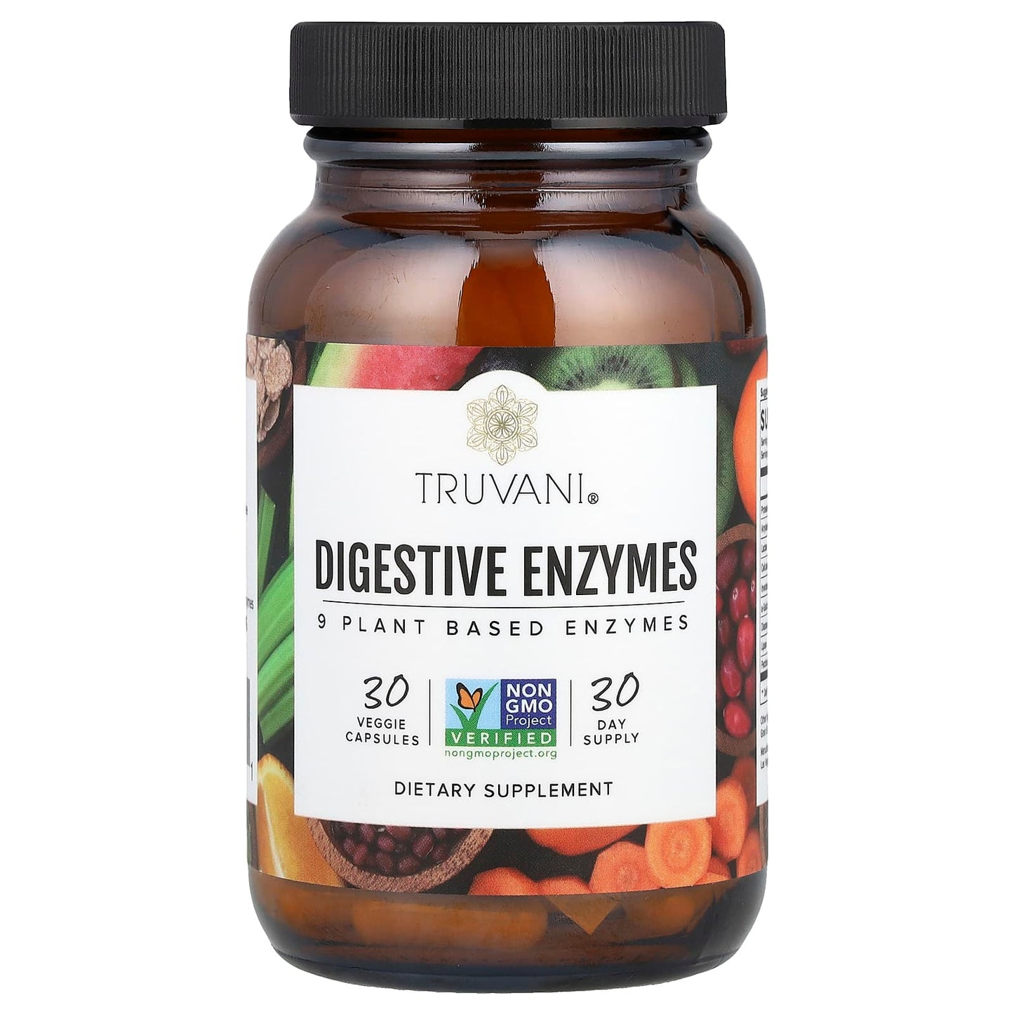 Truvani, Digestive Enzymes, 30 Veggie Capsules - Image 1