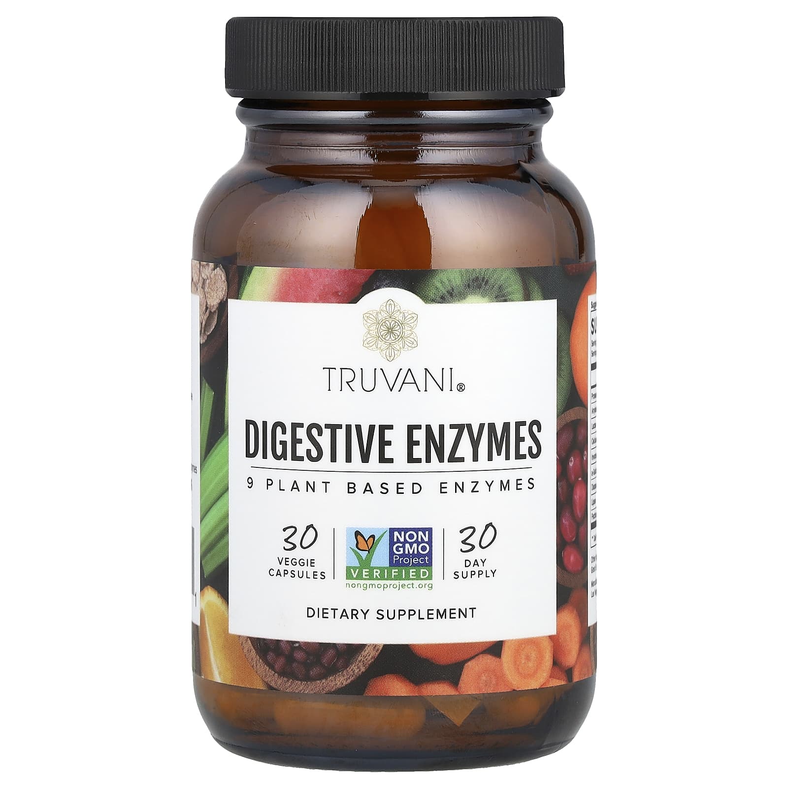 Truvani, Digestive Enzymes, 30 Veggie Capsules - Image 1