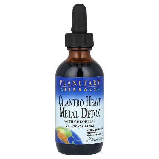 Planetary Herbals, Cilantro Heavy Metal Detox™ with Chlorella , 2 fl oz (59.14 ml) - Image 1