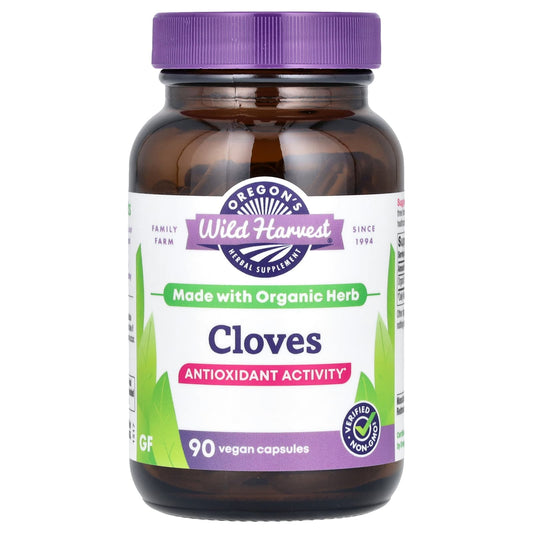 Oregon's Wild Harvest, Cloves, 90 Vegan Capsules (500 mg per Capsule) - Image 1