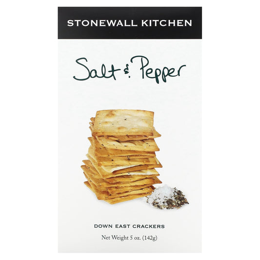 Stonewall Kitchen, Down East Crackers, Salt & Pepper , 5 oz (142 g) - Image 1