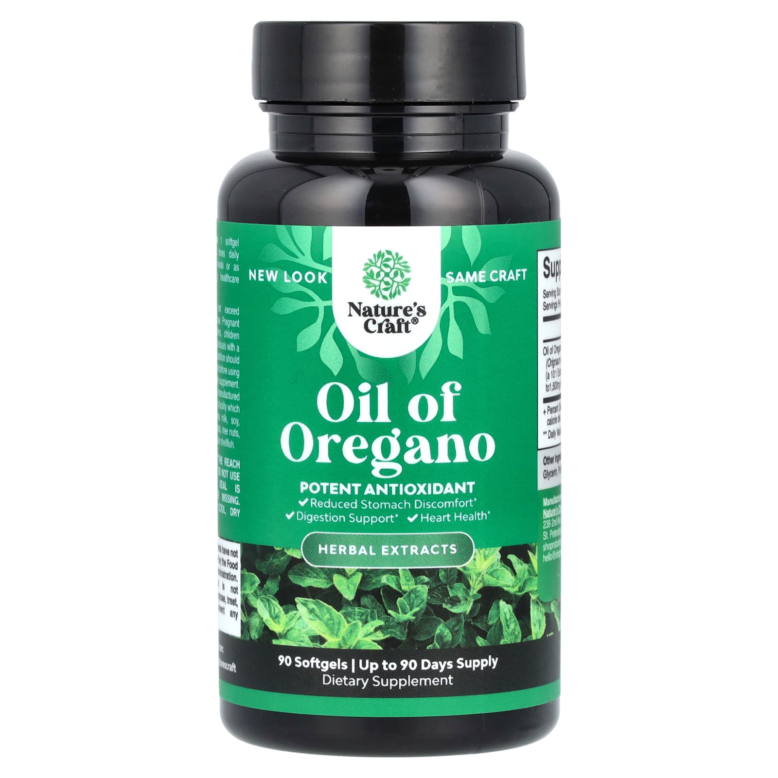 Nature's Craft, Oil of Oregano, 90 Softgels (150 mg per Softgel) - Image 1
