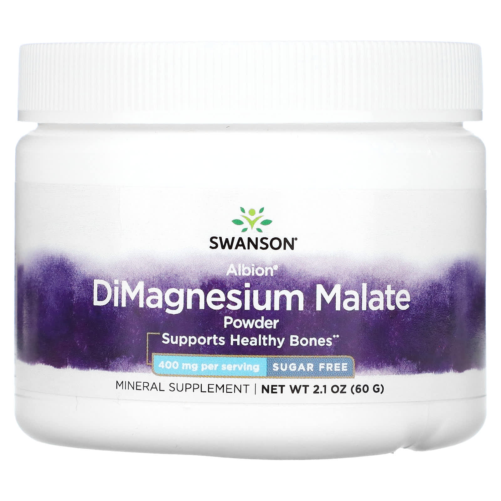 Swanson, DiMagnesium Malate Powder, 2.1 oz (60 g) - Image 1