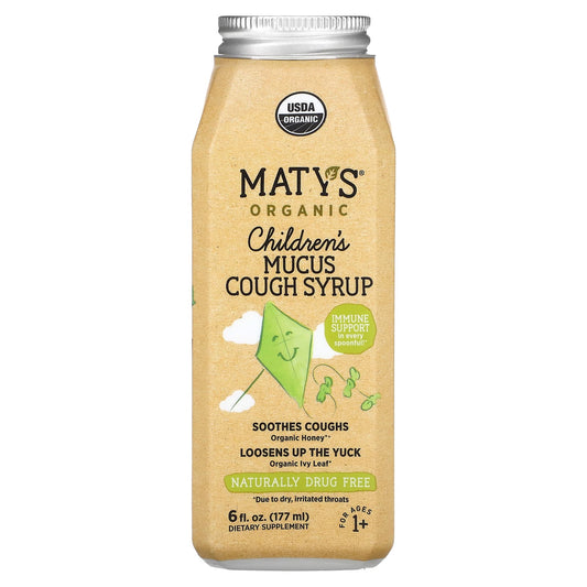 Maty's, Organic Children´s Mucus Cough Syrup, Ages 1+, 6 fl oz (177 ml) - Image 1