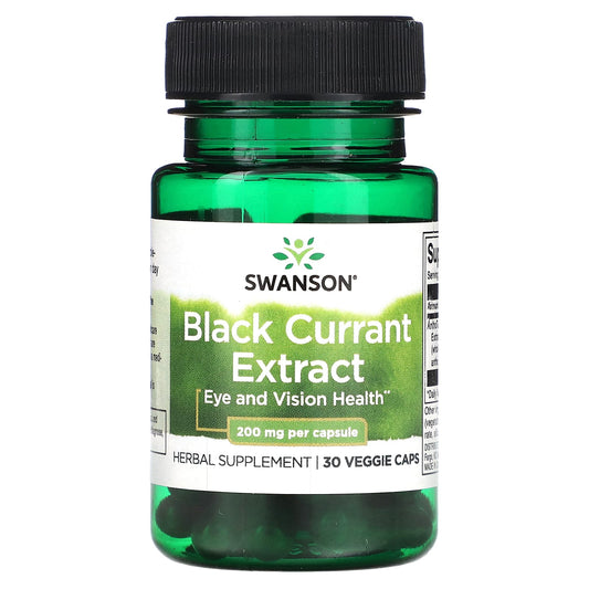 Swanson, Black Currant Extract, 200 mg, 30 Veggie Caps - Image 1