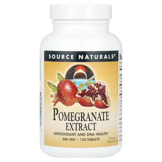 Source Naturals, Pomegranate Extract, 500 mg , 120 Tablets - Image 1