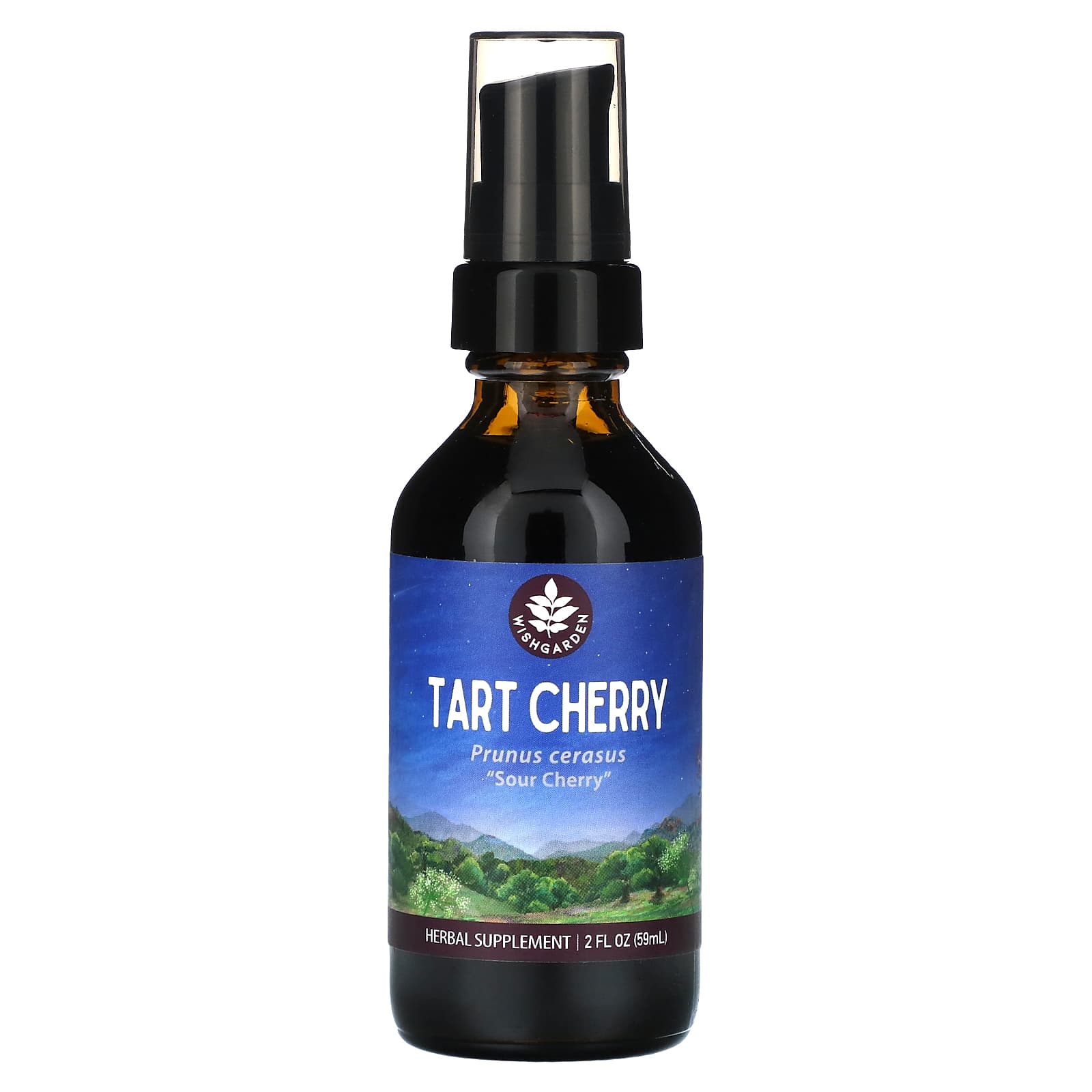 WishGarden Herbs, Tart Cherry, 2 fl oz (59 ml) - Image 1