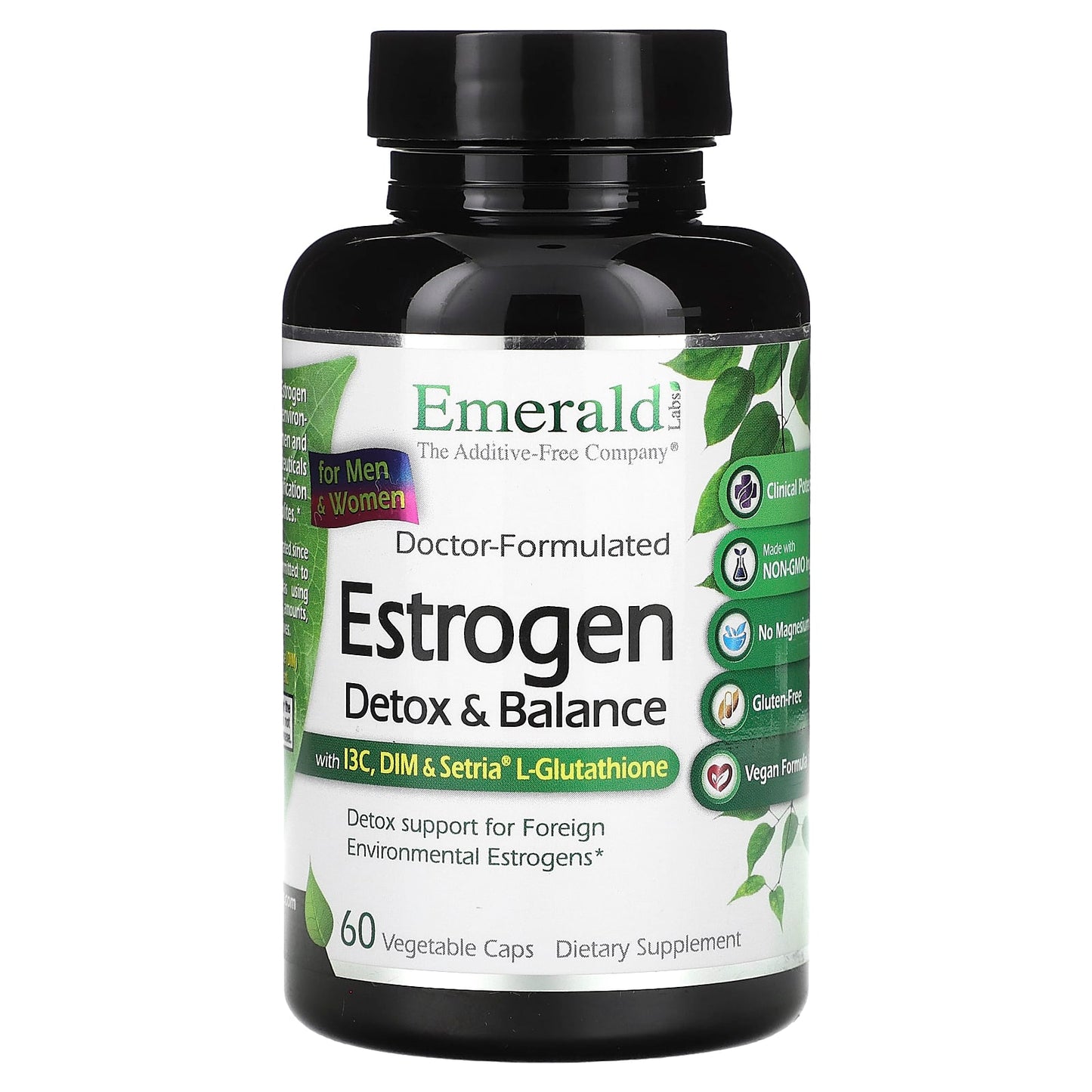 Estrogen Detox & Balance - 60 Capsules for Men & Women - Emerald Labs - Image 1